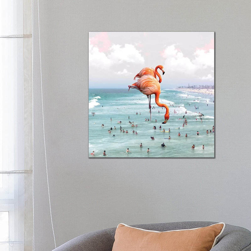 Beaching Around - Print on Canvas, Wrapped Canvas, 66.04 cm H x 66.04 cm W x 3.175 cm D