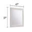Miroir d'appoint moderne avec cadre en bois