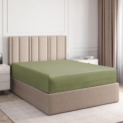 Fitted Sheet Only, Soft Cooling Bed Sheet, Breathable Hotel Luxury Bedding, Deep Pocket 8–16 Inch Mattress Fit
