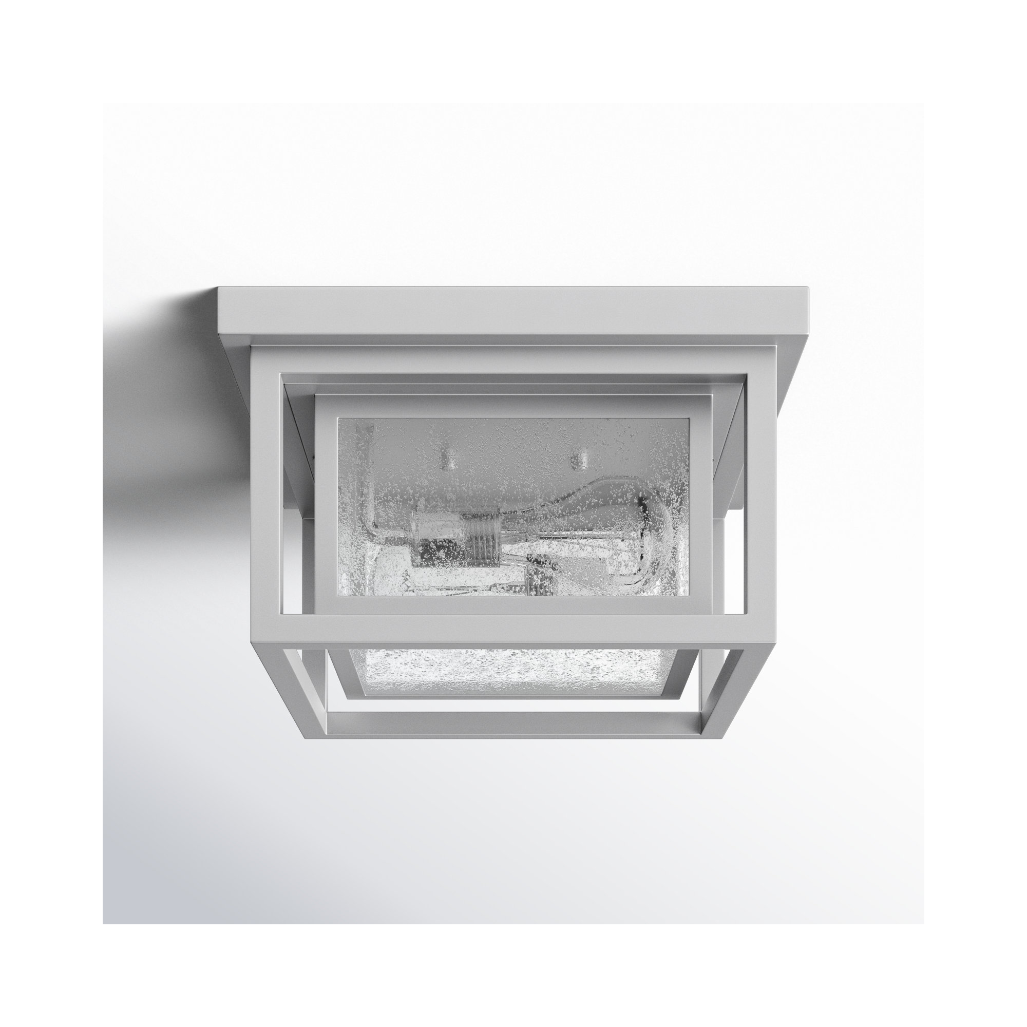 Kirton Square Outdoor Flush Mount, Gray