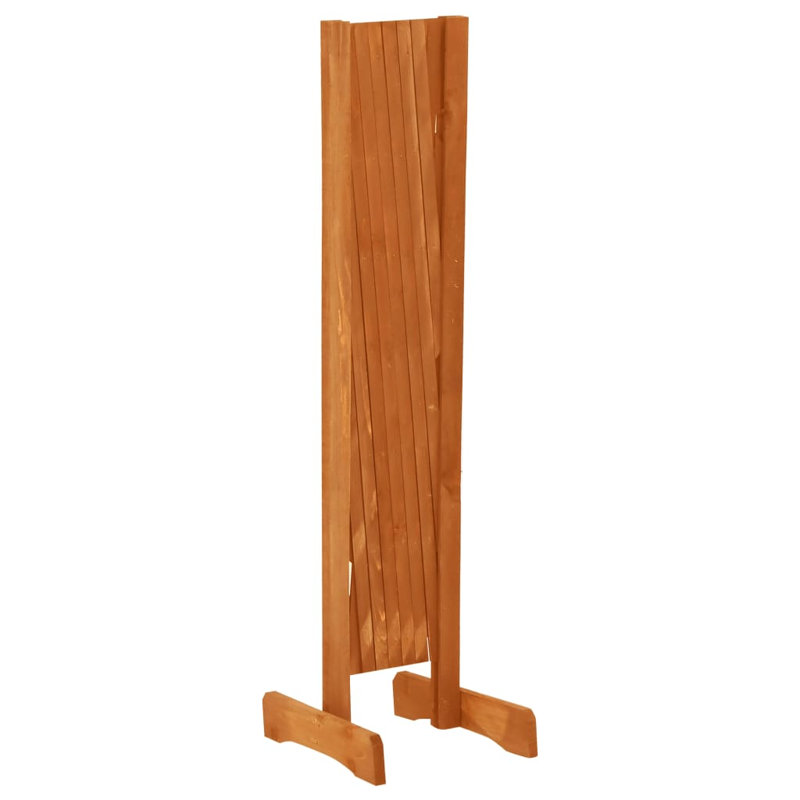 Broumov Wood Fence Panels, 90cm H x 120cm W, Orange