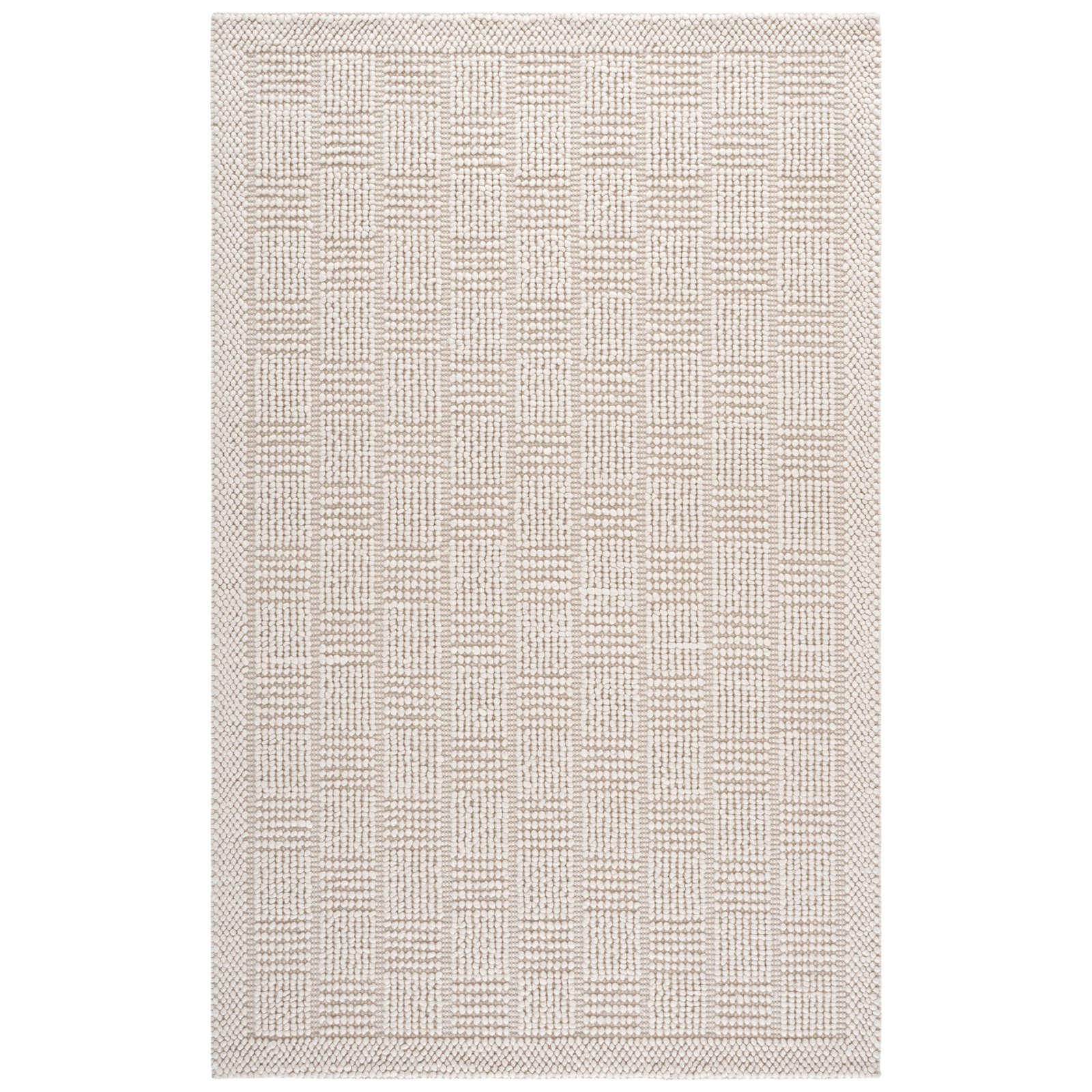 Natura Hand Woven Wool; Cotton; Recycled P.E.T Solid Color Indoor Rug, Rectangle 6' x 9'