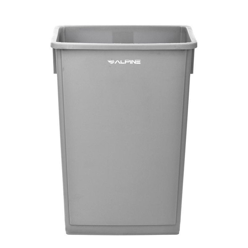 Bac de recyclage en plastique 23 gallons, Gris