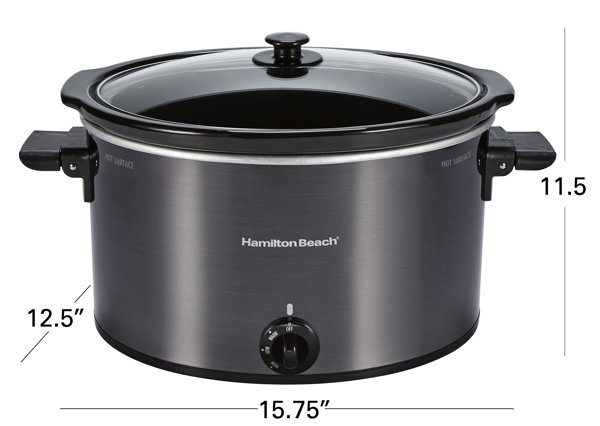Reviews for Hamilton Beach 10 Qt. Black Slow Cooker with Folding