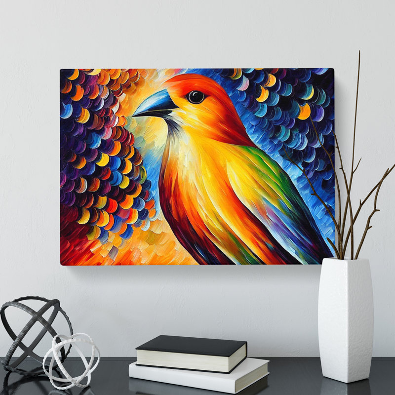 Bird Vol.4 Abstract - Wrapped Canvas, 35cm H x 50cm W x 3cm D