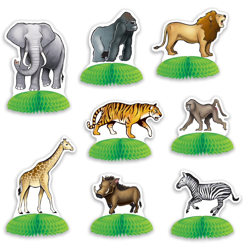 Mini centres de table Jungle Safari Animal