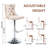 360°Swivel Bar Stools with Sliver Base-245266678