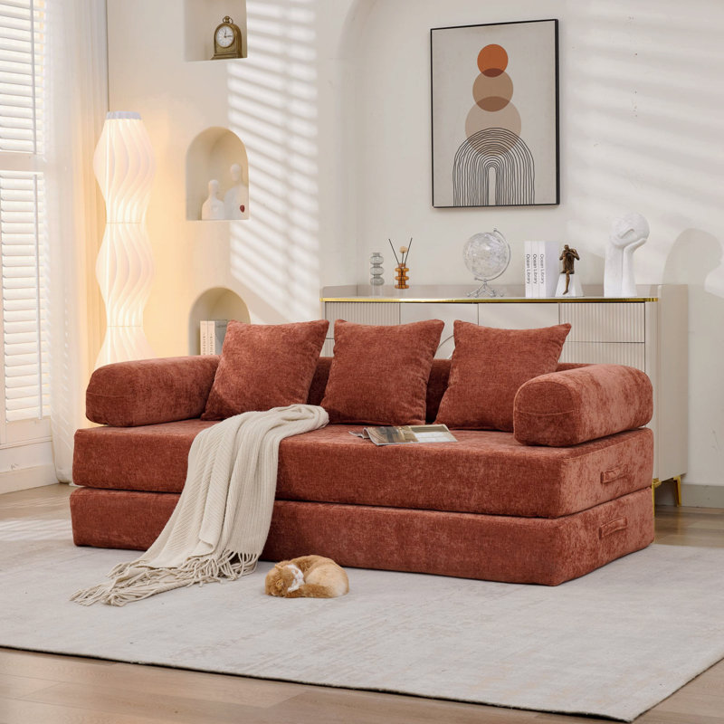 Canapé-lit pliant Boneless Comfy, Orange