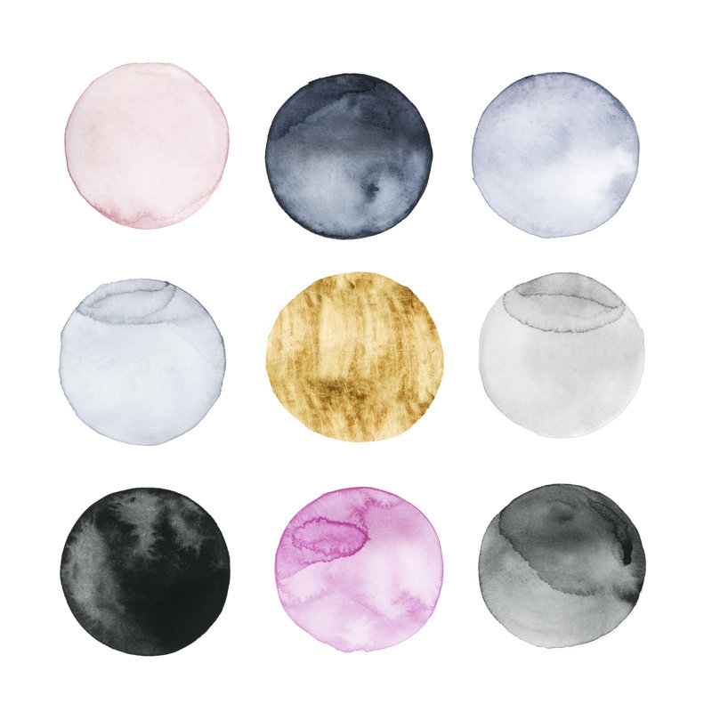 Dollop I by Grace Popp - Wrapped Canvas Painting, 30cm H x 30cm W