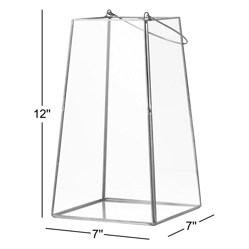 Kiyon Trapezoid Glass Lantern