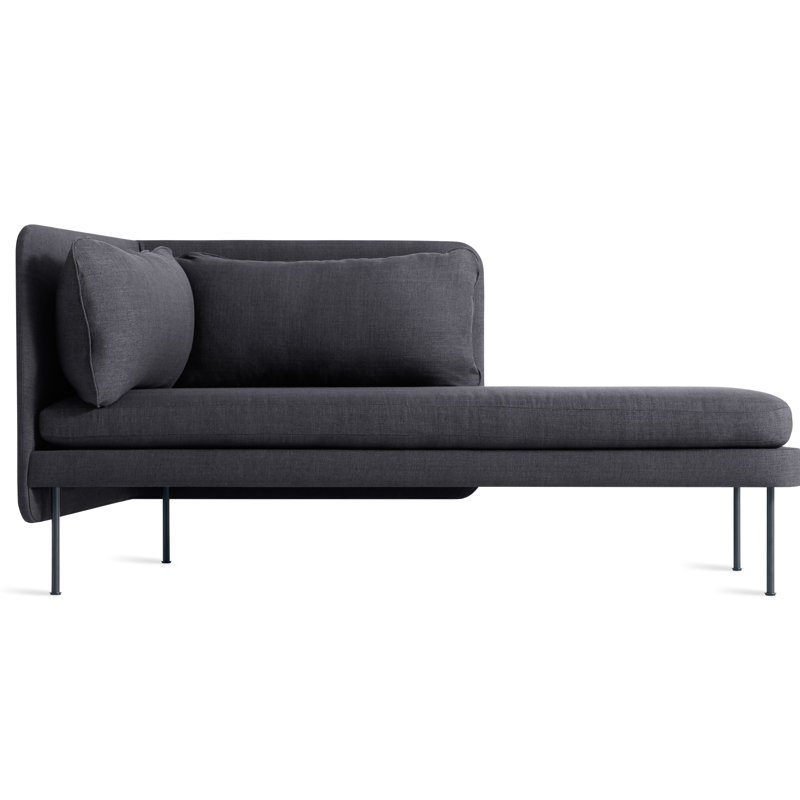 Bloke Chaise Lounge, Rostenkowski Blue, Rostenkowski Blue, Right Hand Facing