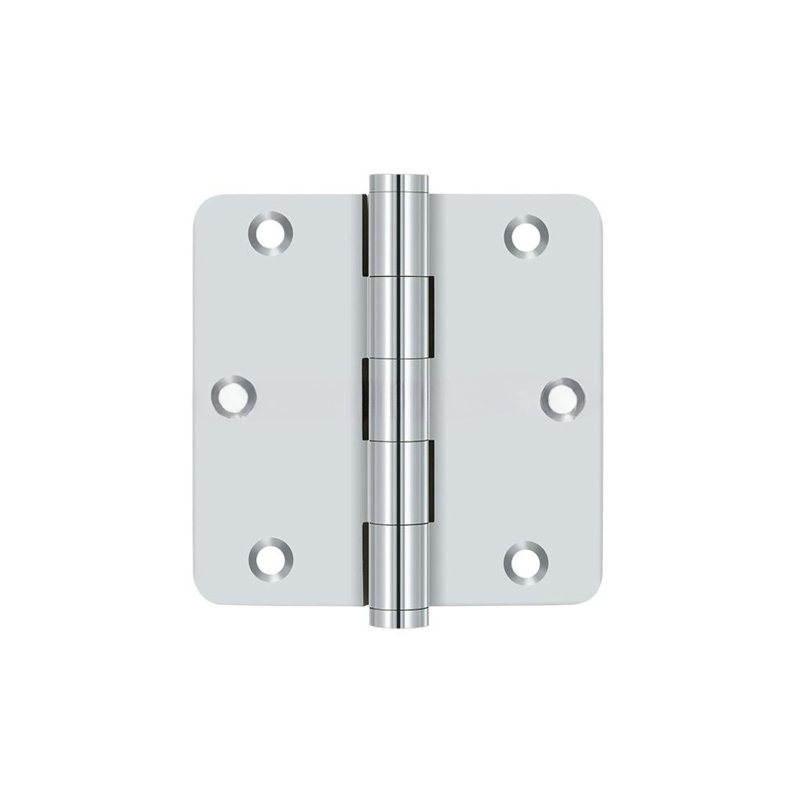 102'' x 102'' Butt Bearing Hinge, Polished Chrome