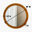 Miroir plat 30 po x 30 po