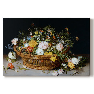 A Basket of Flowers -Gallery Wrapped Cavas