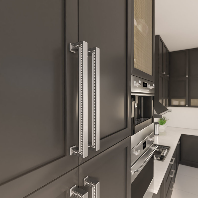 Poignée en métal 12 5/8 po Inspiration Transitional, Nickel brossé