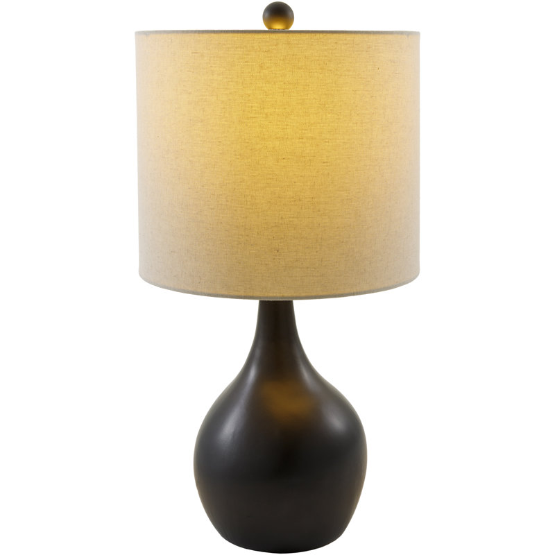 Jeselle Ceramic Table Lamp, Black