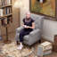 Fauteuil à oreilles Lachesis, bois-33179823