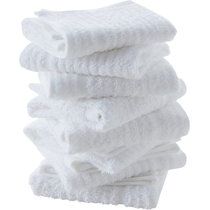 Arkwright Ribbed Cotton Bar Mop Towels (12 Pack), 16x19 in