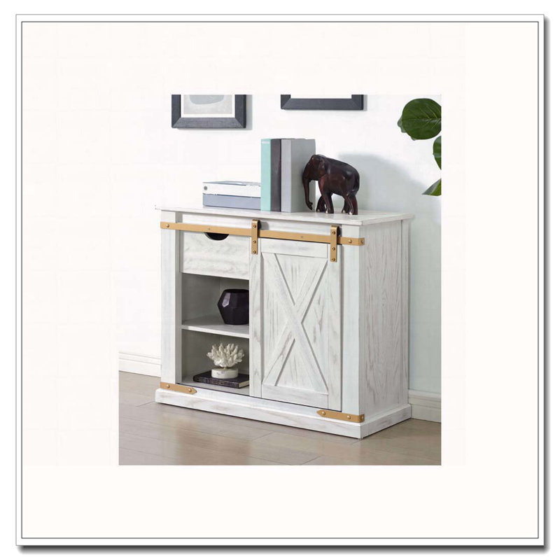 Table de salon de style rustique blanc antique 1pc
