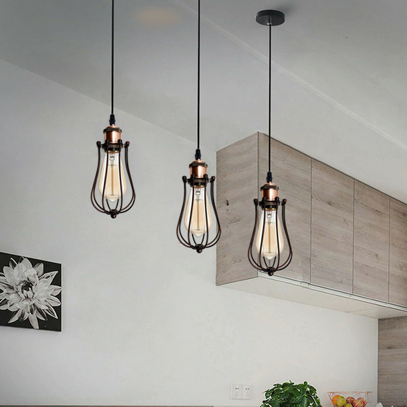 Beecher 1 - Light Rustic Red Single Pendant