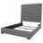 Tufted Upholstered Eastern King Panel Bed