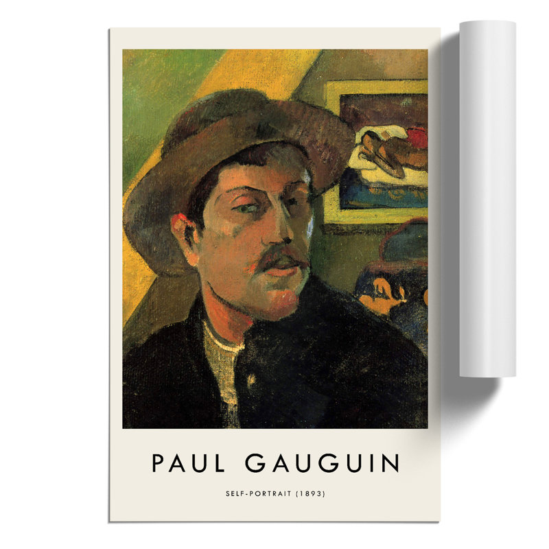 Self Portrait Print by Paul Gauguin - Frameless Print, 30cm H x 21cm W x 0.1cm D