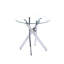 Mose Glass Top Cross Legs End Table