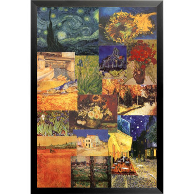 «Celebrating 150 Years of Vincent Van Gogh», impression encadrée