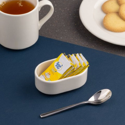 Porte-sachet en porcelaine de qualité supérieure | Ivoire