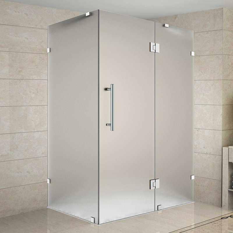 Avalux 40" x 72" Rectangle Hinged Shower Enclosure, Chrome