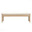 Tabouret 51,5 pouces - Matériau en bois d'hévéa massif