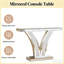 Console à miroir en forme de V pour espaces élégants