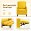 Fauteuil club inclinable manuel en mélange de coton de 20,9 po Muscae-2131244527