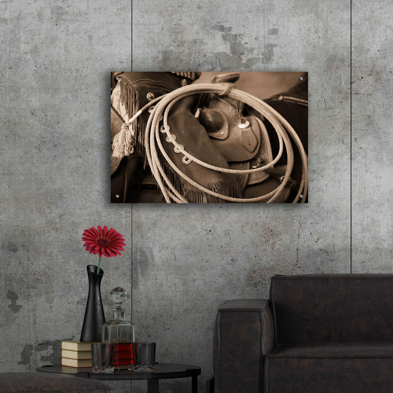 «Cowgirls Lasso» par Lisa Dearing, H 24 po x l 36 po x P 0,2 po