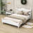 Wood Platform Bed Frame,Retro Style Platform Bed with Wooden Slat Support-1234318362-1234318363