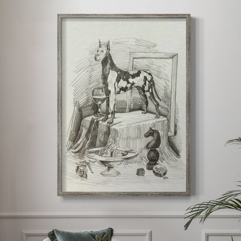 A Gentleman VI, reproduction encadrée - bois massif