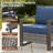 Palomares 8-Piece Outdoor Wicker Patio Square Fire Pit Conversation Set With 4 Armchairs And 2 Ottomans-617438247-617438246-617438245