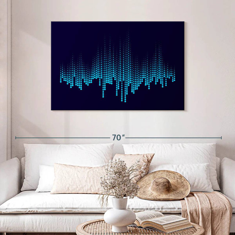 Égaliseur de musique abstraite Avery, H 30 po x l 45 po
