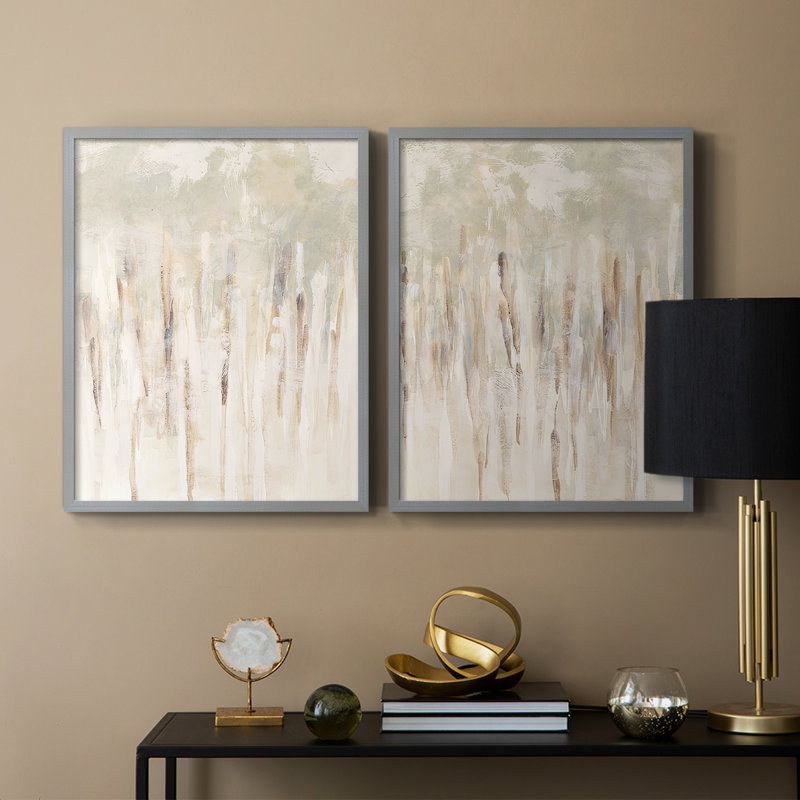 «Abstract Thicket I», reproduction encadrée de qualité supérieure - prête à être accrochée - aucun clou requis - aucun clou requis