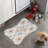 Peachy Grays - 1 Piece Bone Shape Feeding Mat