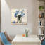 "Cottage" Mason bleu Cottage, sans cadre, art mural, 16 x 16 po