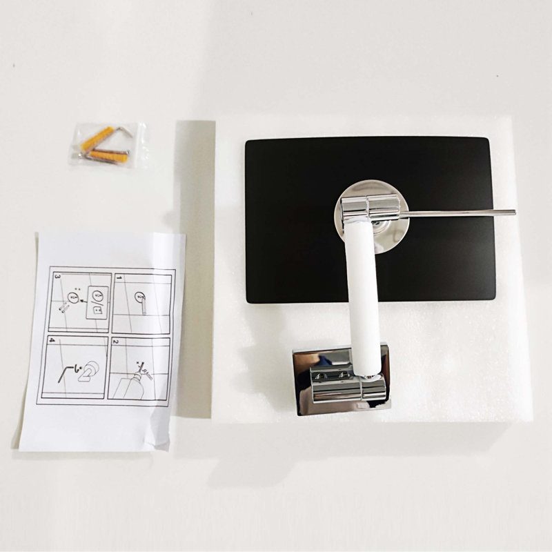 Rectangular Wall Mount Two-Sided Makeup Mirror