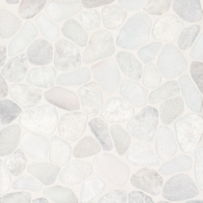 Carrelage mosaïque blanc / gris 12 po x 12 po Waterbrook