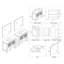 Ensemble de meuble-lavabo double 85 po avec miroir Mance-24551142