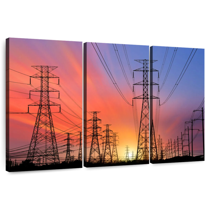 Lilie Electricity Pylons, 24" H x 38" W