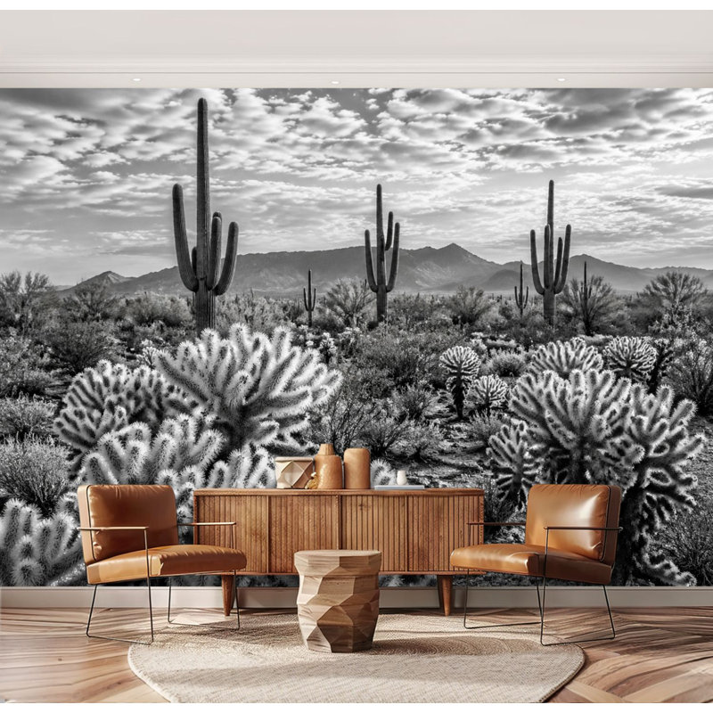 Papier peint adhésif auto-adhésif Saguaro Cactus Forest Desert, L 69 po x l 96 po
