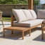Garden Furniture Set 5 Seaters In Oiled Acacia