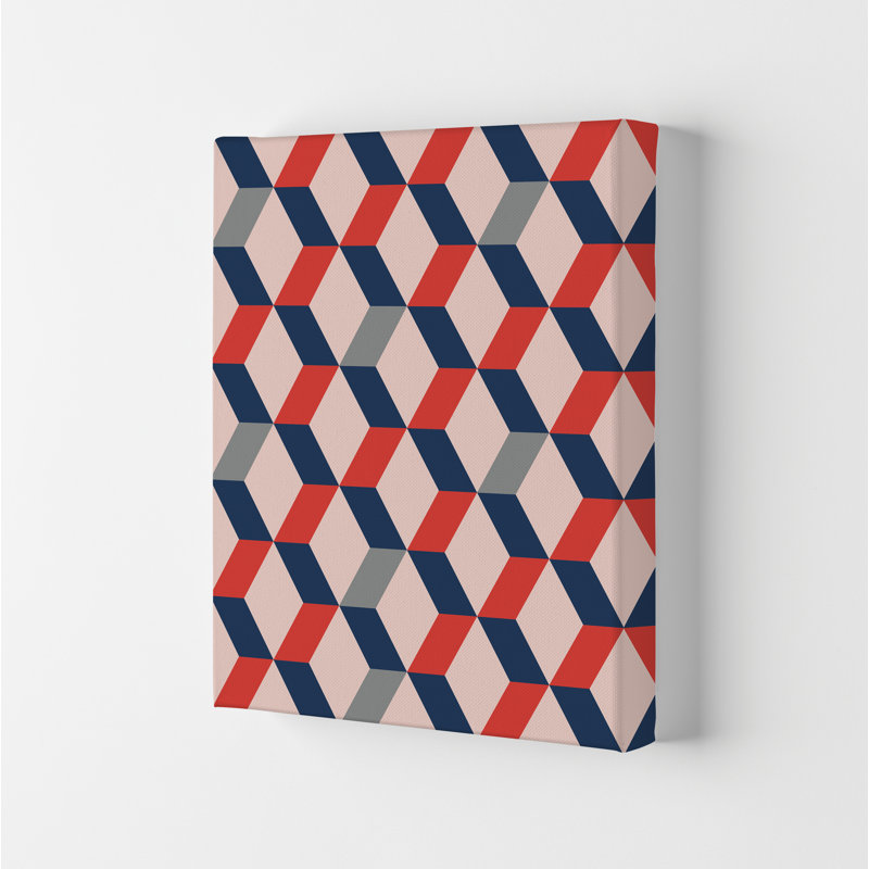 Retro Pattern No 1 - Print, Unframed, 84cm H x 60cm W x 1cm D