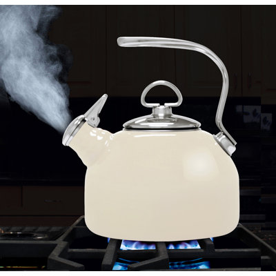 Chantal Classic 1.8 Quarts Stainless Steel Whistling Stovetop Tea Kettle