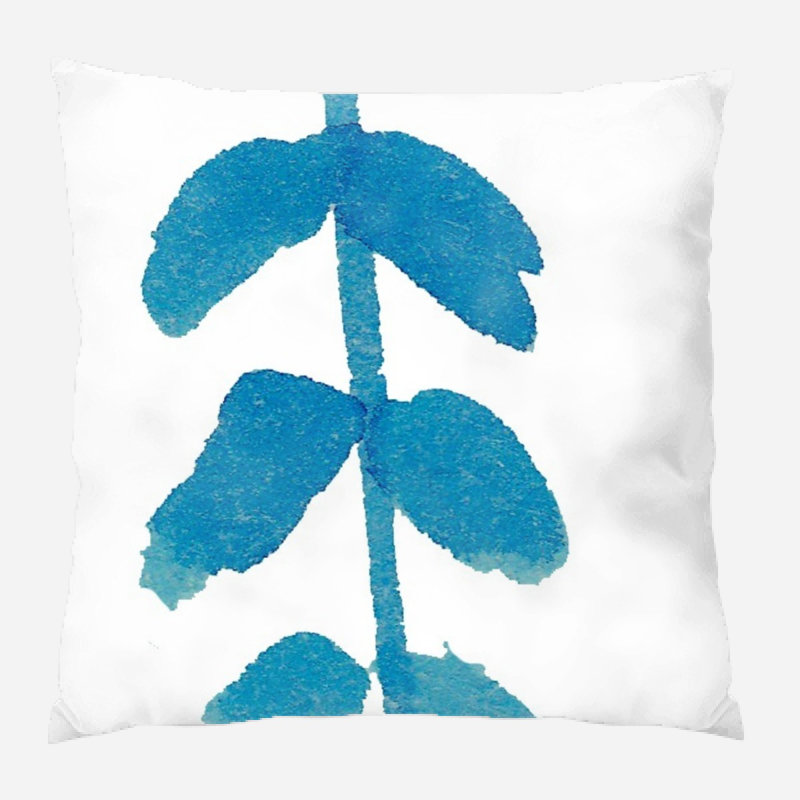 Coussin décoratif peint à la main, Intérieur, Microsuède